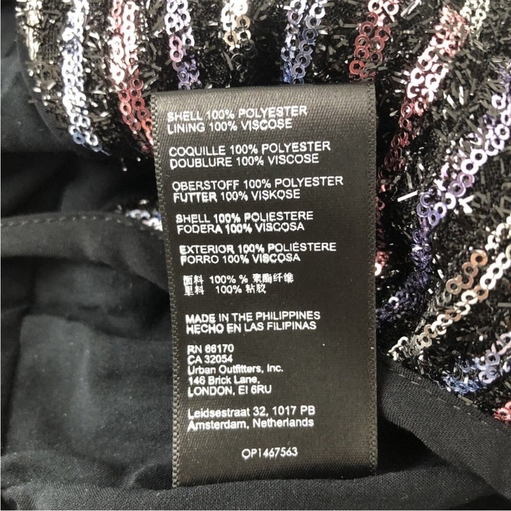 NWT Anthropologie Disco Halter Jumpsuit 8 $180 HTF Black Sequined Sleeveless - Picture 6 of 6